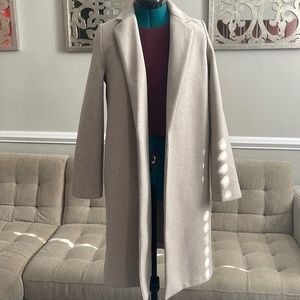 Zara Coat With Lapel Collar
